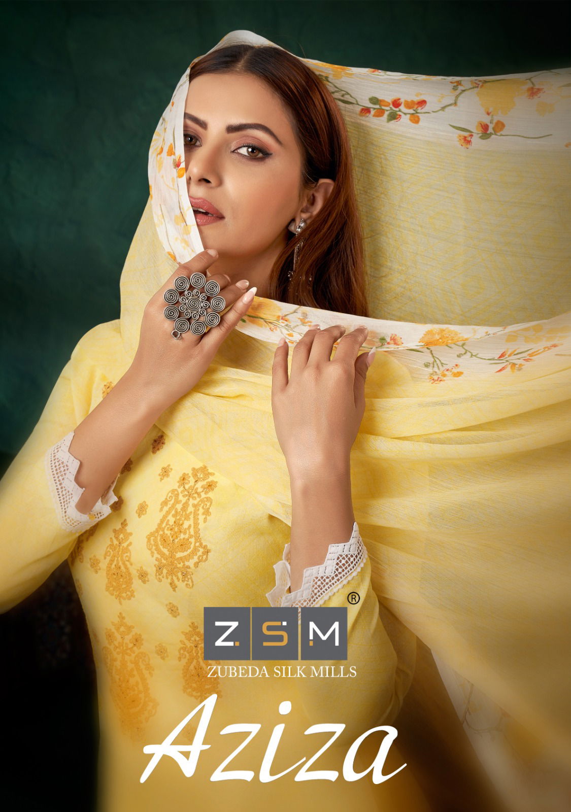 Aziza By ZSM Pure Cotton Pakistani Suit Catalog